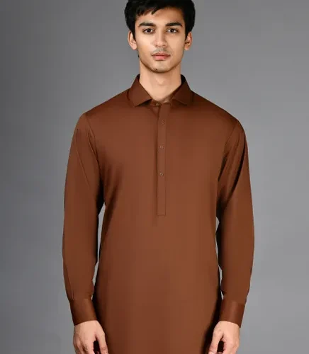 Rust shalwar kameez