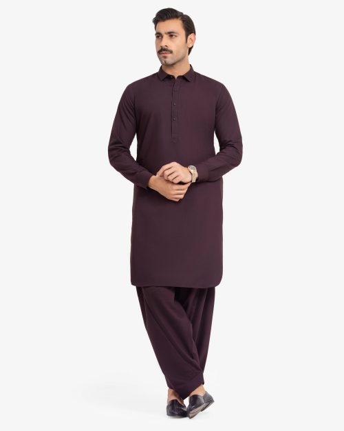 Maroon Shalwar Kameez