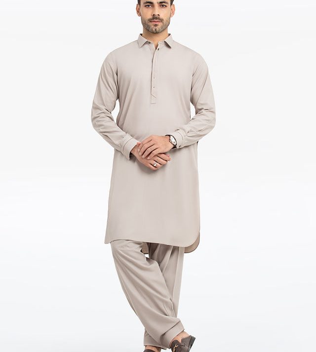 Sand Beige Shalwar kameez