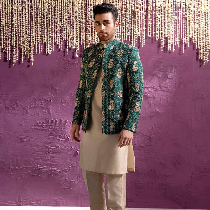 EMERALD GREEN PRINCE COAT