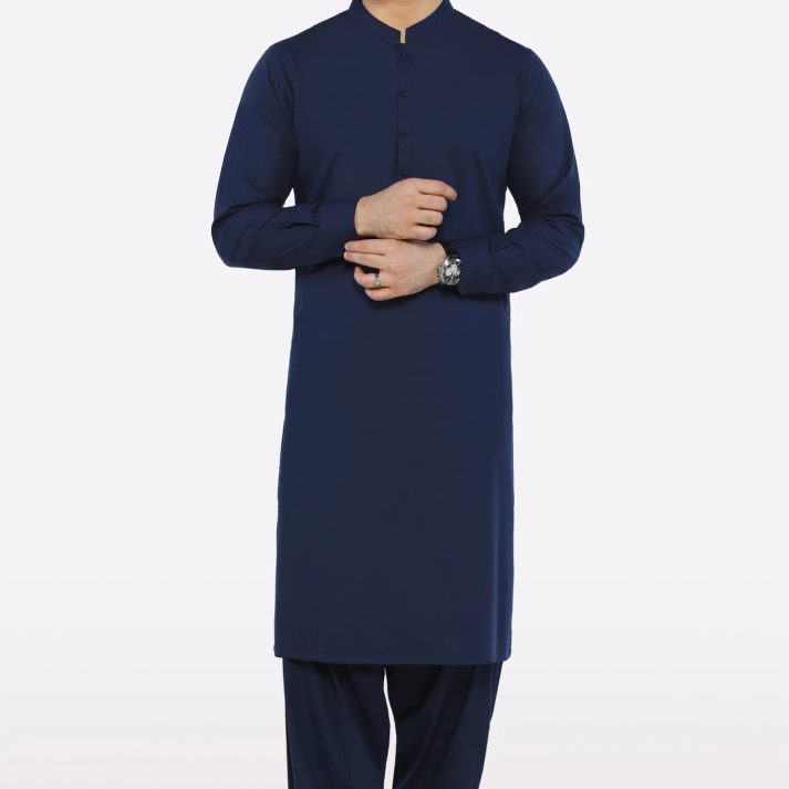 Navy Blue Shalwar Kameez | Timeless Elegance
