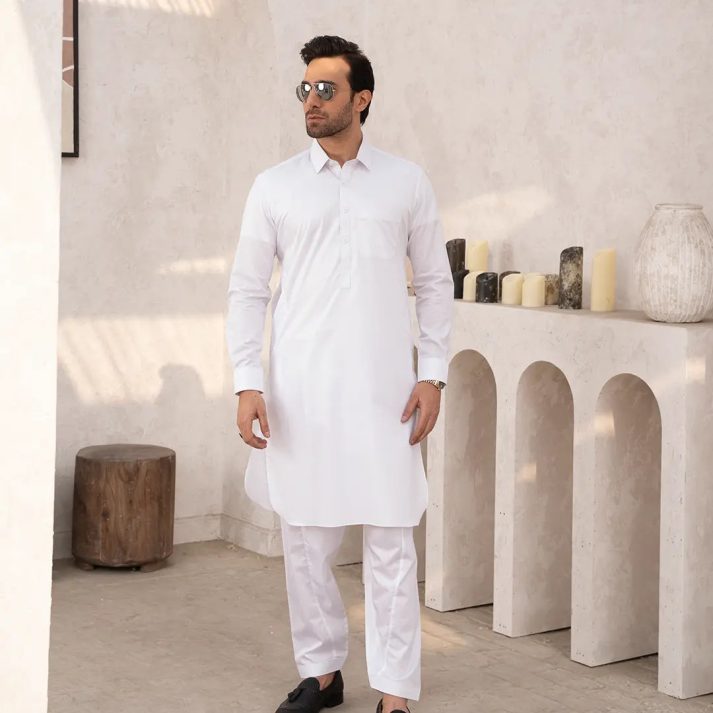 White shalwar kameez