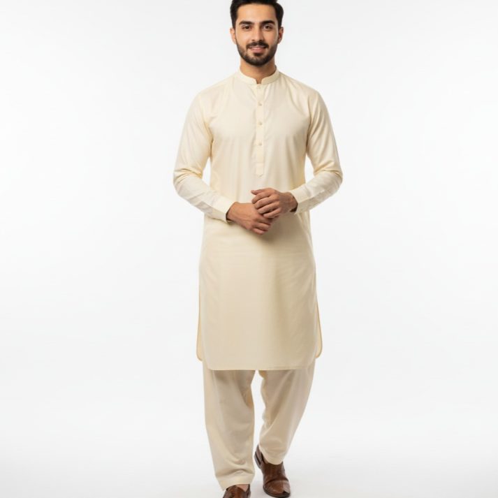 The Timeless Cream Boski Shalwar