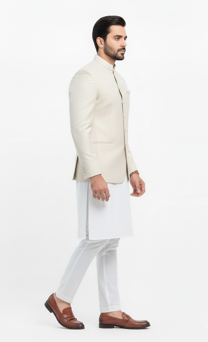 Cream Prince Coat - Image 2