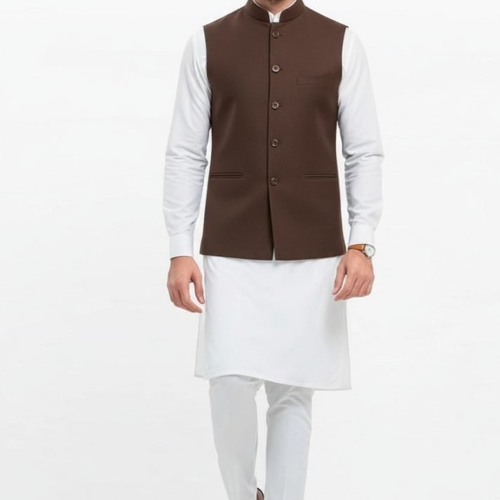 Best Brown waistcoat in pakistan
