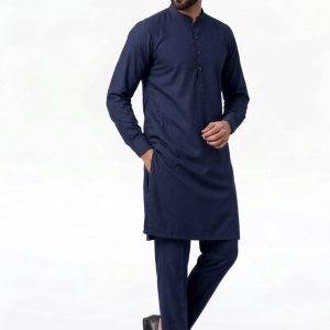 Signature Navy: Custom-Tailored Kurta Pajama