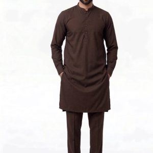 Brown Kameez & Trouser
