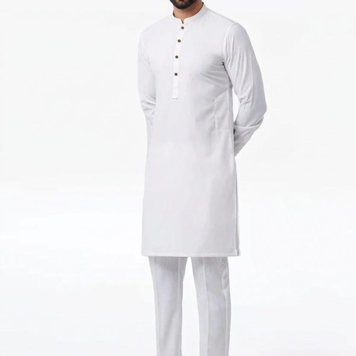 Off-White Kameez & Trouser