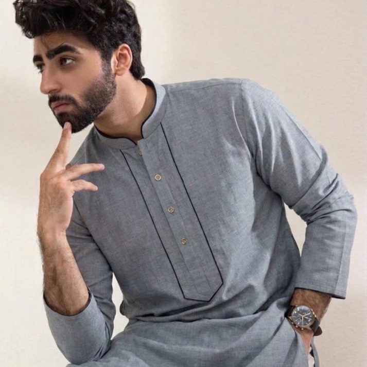 Grey Kurta