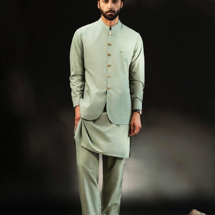 Pistachio Waistcoat Suit