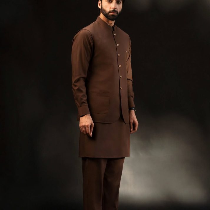Brown Waistcoat Suit