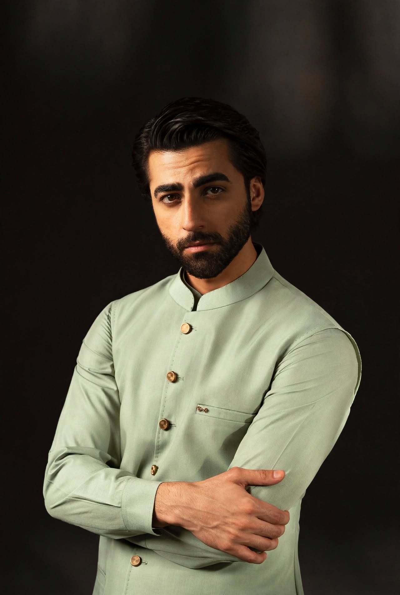Pistachio Waistcoat Suit - Image 5